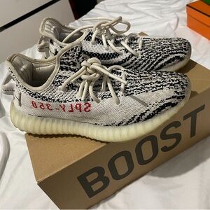 Adidas Yeezy Boost 350 V2 with Red Accents